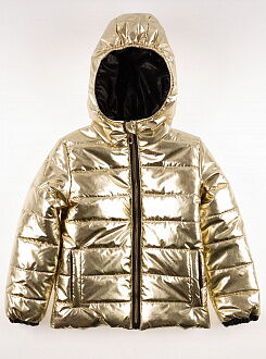 Куртка для девочки Одягайко золотая 22348 - цена