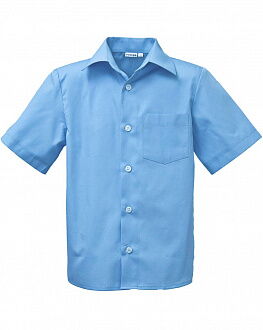 Рубашка с коротким рукавом для мальчика Bebepa синяя 1105-017 - цена