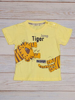 Комплект футболка и шорты для мальчика Breeze Tiger желтый 14379 - размеры