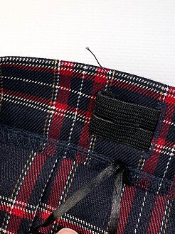 Юбка для девочки Mevis Клетка красная 3843-01 - размеры