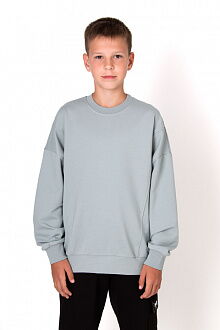 Базовый детский свитшот Mevis мятный 5262-05 - цена