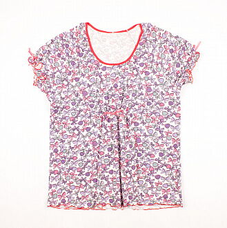 Комплект женский (футболка+бриджи) Фабрика сиреневый 01206 - Украина