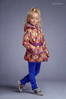 Демисезонная куртка еврозима для девочки Zironka фиолетовая 2060-1 - размеры