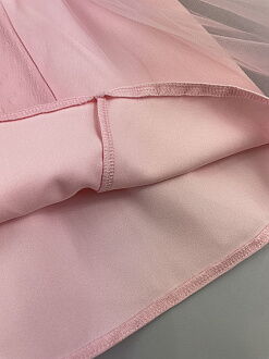Нарядное платье для девочки Mevis розовое 2972-01 - размеры