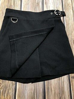 Юбка-шорты для девочки Mevis черная 3235-02 - фото