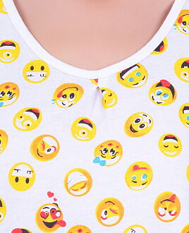 Комплект женский (майка+шорты) MISS FIRST SMILE желтый - картинка