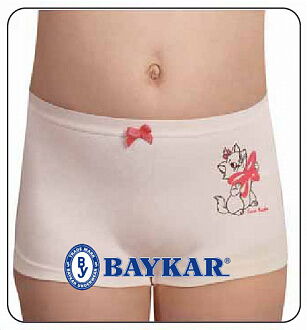 Трусики-шорты для девочки BAYKAR Кошечка молочные 5274 - фото