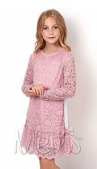 Кружевное платье Mevis розовое 2992-02 - цена