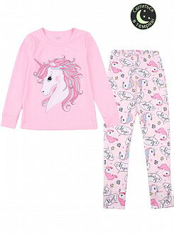 Пижама для девочки Фламинго Единорог розовая 247-236 - цена