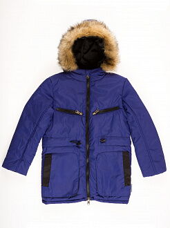 Куртка для мальчика ОДЯГАЙКО синяя 22115 - цена
