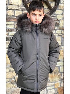 Зимняя куртка для мальчика Kidzo хаки 3311 - цена