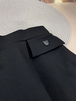 Юбка школьная для девочки Mevis черная 5154-02 - картинка