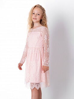 Нарядное платье для девочки Mevis пудра 4048-01 - цена