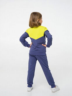 Спортивный костюм для девочки SMIL желто-синий 117282/117283 - размеры