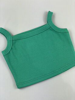 Кроп-топ для девочки Mevis зеленый 4607-04 - размеры