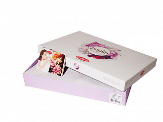 Комплект постельного белья HOBBY Poplin Giulia розовый 200*220 - картинка