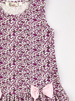 Сарафан для девочки Barmy Цветочки сиреневый 0424 - Киев