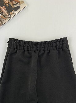 Школьные шорты для девочки Mevis черные 3698-02 - фото