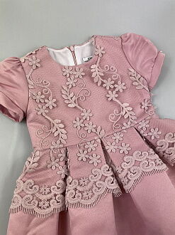 Нарядное платье для девочки Mevis розовое 3075-01 - картинка