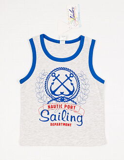 Комплект майка и шорты для мальчика  Valeri tex синий 1820 - купить