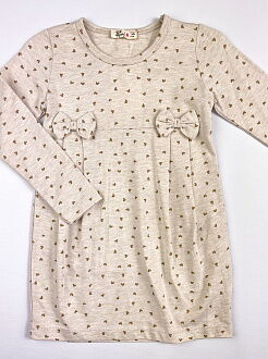 Платье для девочки Barmy Сердечки бежевое 0705 - цена