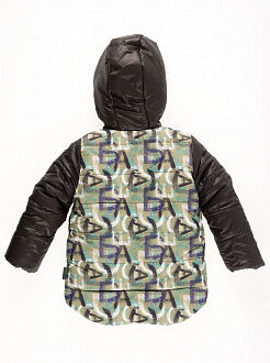 Куртка зимняя для мальчика Одягайко черная 20031О - фото
