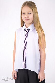 Блузка с коротким рукавом для девочки Albero белая 5088 - Киев