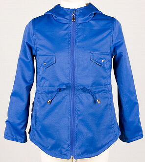 Куртка-ветровка для девочки ОДЯГАЙКО синяя 24012 - фото