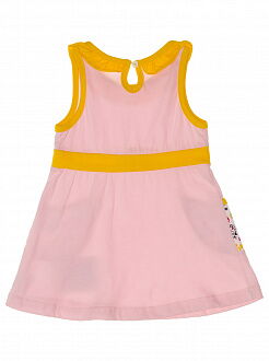Летний комплект платье и трусики для девочки Smil розовый 113202 - фотография