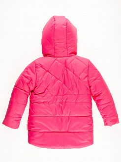 Куртка зимняя для девочки Одягайко малиновая 20019 - фото