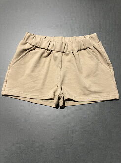 Летние шорты для девочки Фламинго бежевые 979-325 - фото