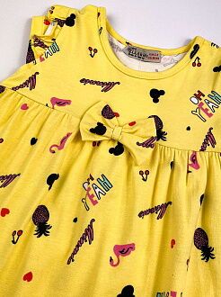 Платье для девочки Stella Kids Тропики желтое 0217 - размеры