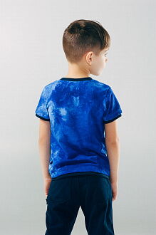 Футболка для мальчика SMIL Мечтатели синяя 110491 - фото