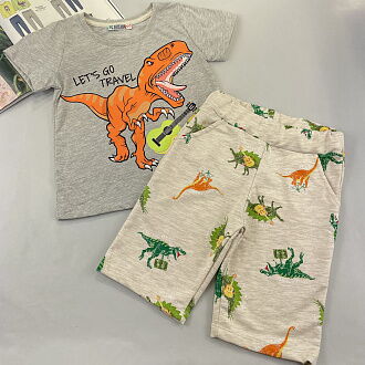 Футболка и шорты для мальчика Paty kids серый 52312 - размеры