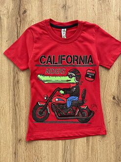 Футболка для мальчика California красная 57425 - цена