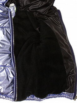 Куртка для девочки Одягайко голубой металлик 22340 - размеры