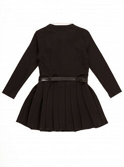 Платье школьное трикотажное SUZIE Эйлин черное ПЛ-23 - размеры