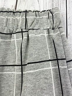 Костюм для девочки Mevis Клетка серый 3605-02 - Киев