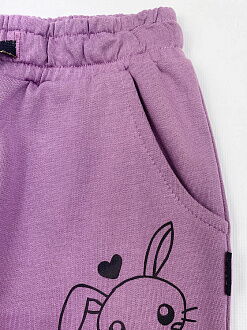 Спортивный костюм для девочки HART Зайка фиолетовый 857 - размеры