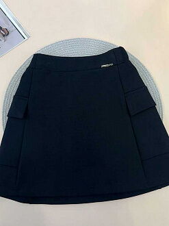Юбка школьная для девочки Mevis черная 4924-02 - размеры