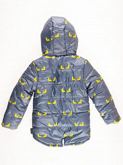 Куртка зимняя для мальчика Одягайко серая 20011 - фото