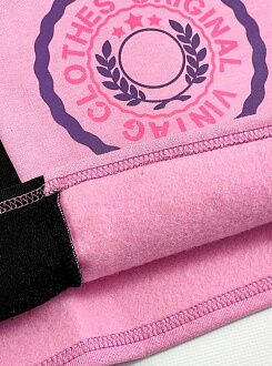 Утепленный свитшот для девочки Mevis California пудра 3989-03 - фотография