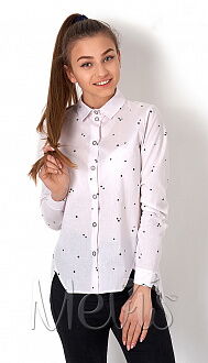 Рубашка для девочки Mevis розовая 2894-04 - цена