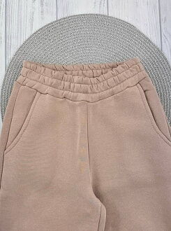 Утепленный спортивный костюм оверсайз BabyLife темный беж 2909-01 - фото