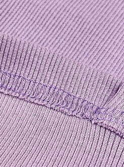 Трикотажная майка в рубчик для девочки Cuties сиреневая 2097 - размеры