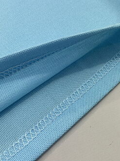 Футболка-поло для мальчика Verton голубая 137 - фото