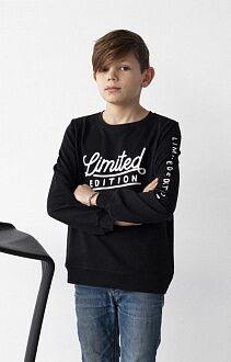 Трикотажный свитшот для мальчика Kruton черный 1005 - цена