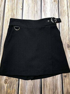 Юбка-шорты для девочки Mevis черная 3235-02 - фотография