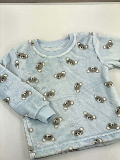 Пижама детская вельсофт Фламинго Коалы голубая 855-910 - купить