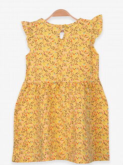 Платье для девочки Breeze Цветочки желтое 15905 - фото